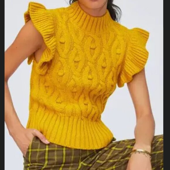 ANTHROPOLOGIE RUFFLE VEST - Picture 1 of 3
